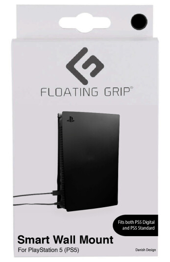 Floating Grip Playstation 5 Wall Mount by Floating Grip Black
