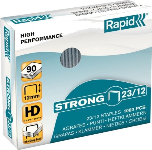 Rapid Strong   Stifter   23/12 Mm   Galvanisert Stål   Pakke Av 1000