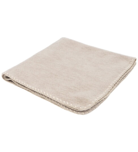 Konges Sløjd Fanga Oatmeal Melange Erba Ull Fleece Baby Teppe