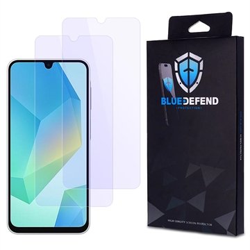 BlueDefend Samsung Galaxy A16 5G Anti Blue Light Skjermbeskyttere Beskyttelsesglass 2 stk.
