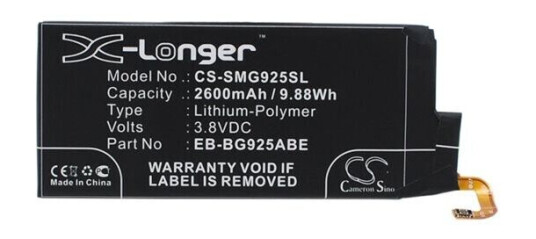 Samsung SM-G925R4 batteri (2600 mAh 3.8 V)