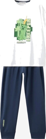 Mango Full Printed Cotton Pyjamas Set NAVY 7 8 Mango Full Printed Cotton Pyjamas Set NAVY 7 8