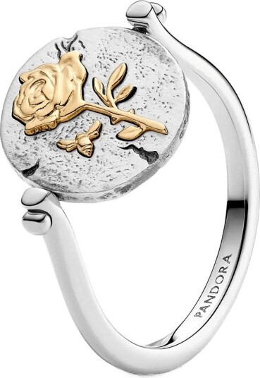 Pandora Rose Reversible Medallion Ring   Silver   52