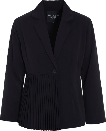 Bitte Kai Rand   Blazer Yume jacka med veckad detalj   Svart