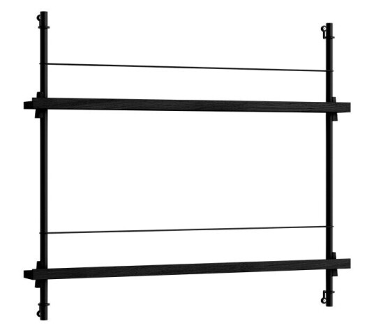 Moebe Magazine Shelving 65 Hylle Black/Black Lampemesteren Moebe Magazine Shelving 65 Hylle Black/Black Lampemesteren