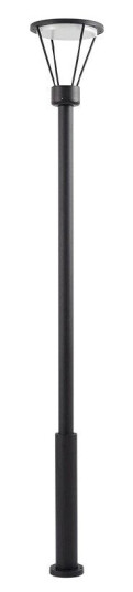Lucande utelampe Elario 222 cm svart aluminium
