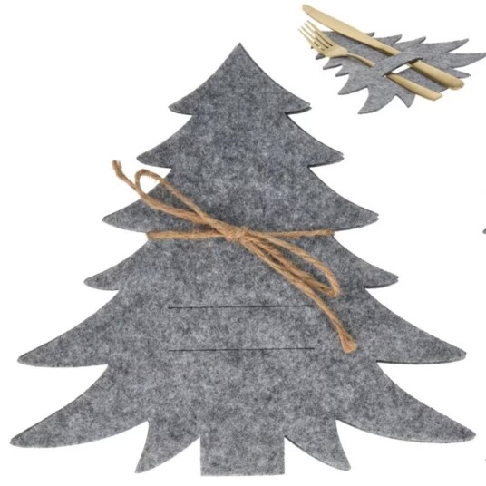 B2X Julebestikkholder i filt 4 juletreformede holdere B2X Julebestikkholder i filt 4 juletreformede holdere