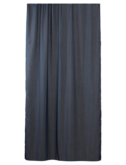 compliments Lines Shower Curtain W/Eyelets 200 Cm - Blue - 140X200CM