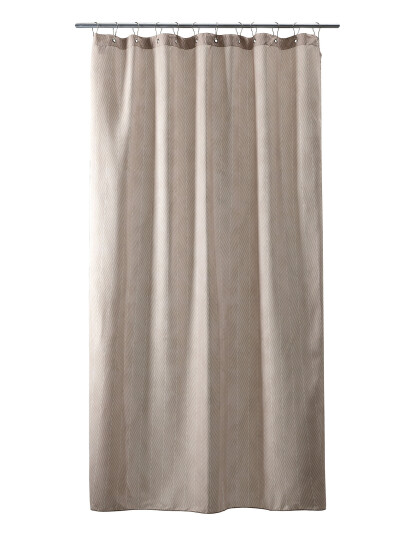 compliments Pine Shower Curtain W/Eyelets 200 Cm - Beige - 140X200CM