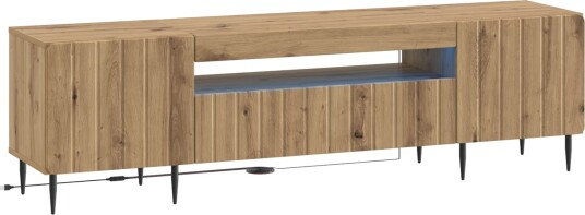 vidaXL LED TV skap Artisan eik Konstruert tre