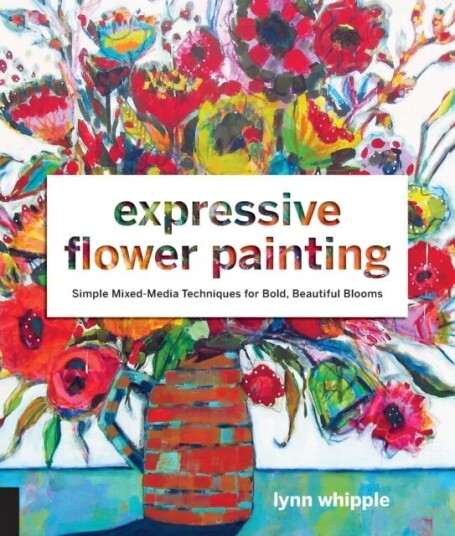 Expressive Flower Painting Av Lynn Whipple