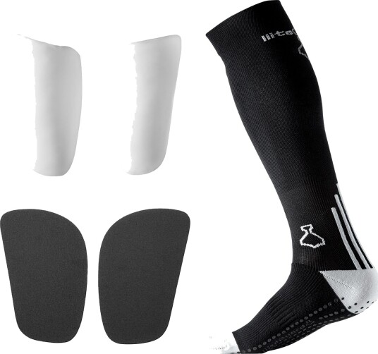 liiteGuard Performance Fotballsokker + Leggbeskyttere Svart 40   43