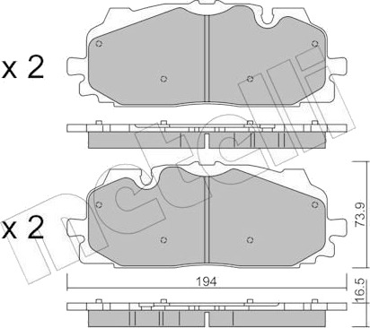 METELLI 22 1128 0 Bremseklosser