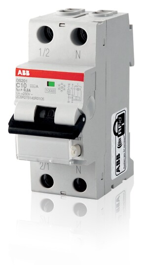 ABB 2CSR255180R1254 Jordfeilautomat 6 kA C karakteristikk type A DS201 C25 A30 Stikkontakter & kabler