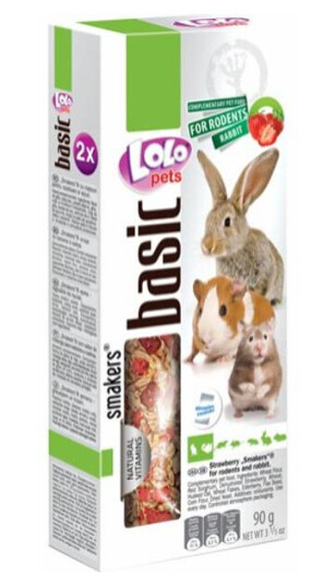 Lolo Pets Frøstenger Gnager/Kanin Med Jordbær