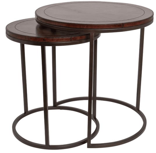 Halvor Bakke – Sorrento sidebord sett av 2, Dyp brun