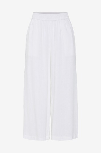 pieces - Culottes pcPia HW Wide Wvn - Hvit
