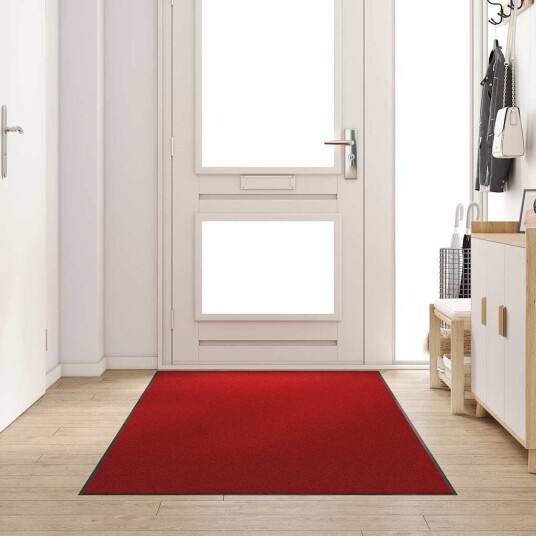 Dørmatte Annet Rød og svart 120 x 250 cm Polyamid og PVC Dørmatte Annet Rød og svart 120 x 250 cm Polyamid og PVC
