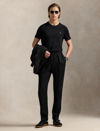 Polo Ralph Lauren Custom Slim Fit Soft Cotton T Shirt   Black   XS