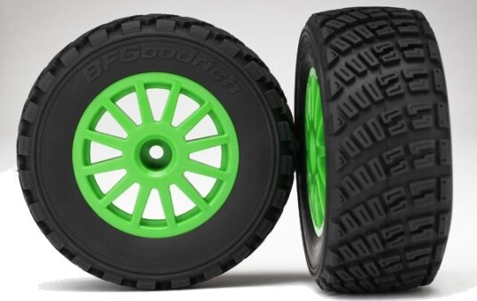 Traxxas 7473X Tires/Wheels Assembled Glued 1/10 Rally VXL