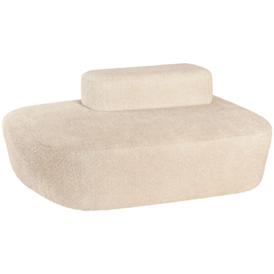 VEGA Sofa Norsk i bouclé 2 seters; 154x106x70 cm BxDxH; Beige