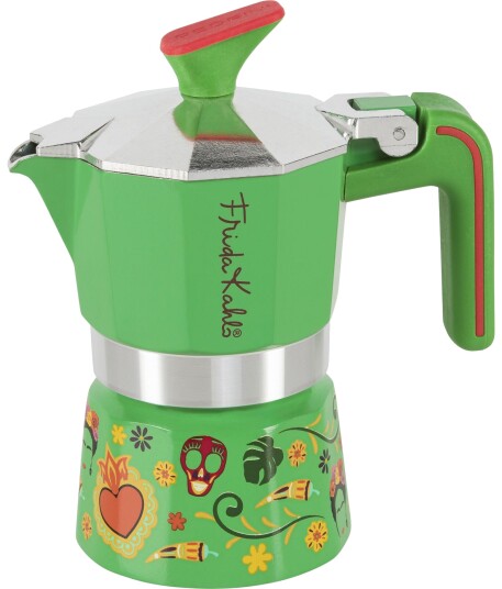 Pedrini 1 kopp Frida Kahlo espressokanne ??? Gr??nn Pedrini 1 kopp Frida Kahlo espressokanne ??? Gr??nn