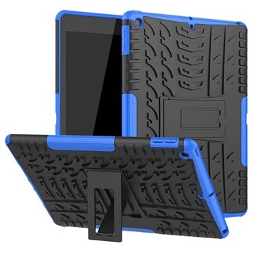 iPad 10.2 2019/2020/2021 Anti-Slip Hybrid-deksel med Stativ Blå / Svart