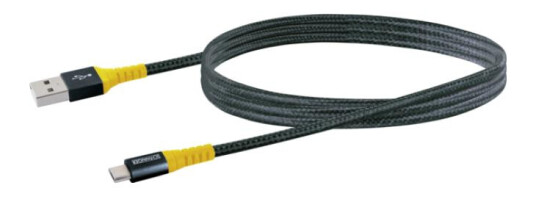 SCHWAIGER Ladekabel USB 2.0 A > USB Micro 1,2m schwarz/gelb SCHWAIGER Ladekabel USB 2.0 A > USB Micro 1,2m schwarz/gelb