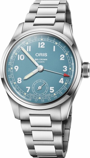 Oris Dameklokke 01 473 7786 4065 07 8 19 06 Big Crown Blå/Stål Ø38