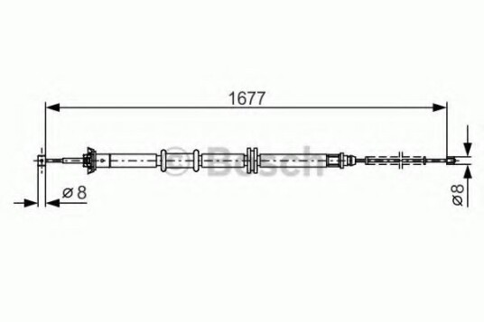 Bremsewire BOSCH 1 987 482 208