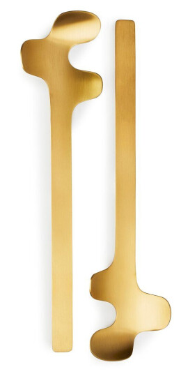 Born In Sweden Leaf salatbestikk Brushed Gold Born In Sweden Leaf salatbestikk Brushed Gold