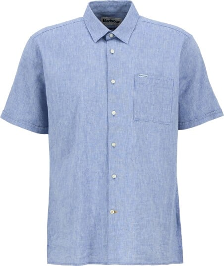 Barbour Men"s Nelson Shortsleeve Summer Shirt Blue M