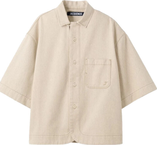 Jacquemus Herre Skjorter Beige S,