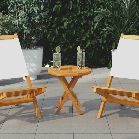 Bordplate heltre teak 2,5 cm 40 cm