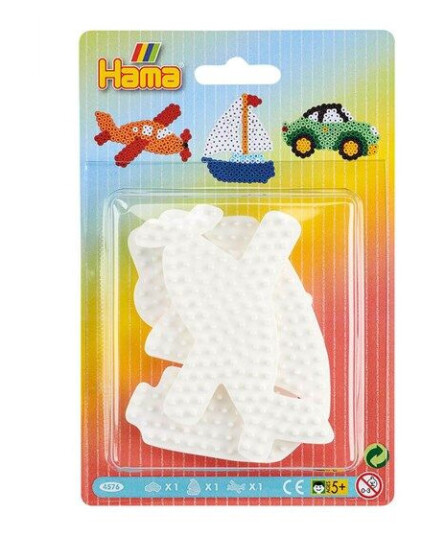 Hama Iron on Bead Plates Vehicles 3pcs.