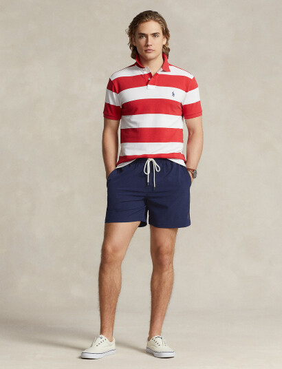 Polo Ralph Lauren 5.75-Inch Traveler Classic Swim Trunk - Blue - XS