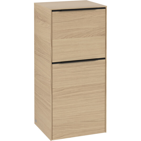 VILLEROY & BOCH SUBWAY 3.0 SIDESKAP 40X86 HØYRE NORDIC OAK HÅNDTAK I VOLCANO BLACK