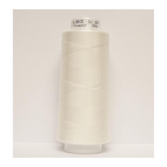 Mettler, Trojalock 2500m, Overlock Tråd Farge nr 1000 Eggshell
