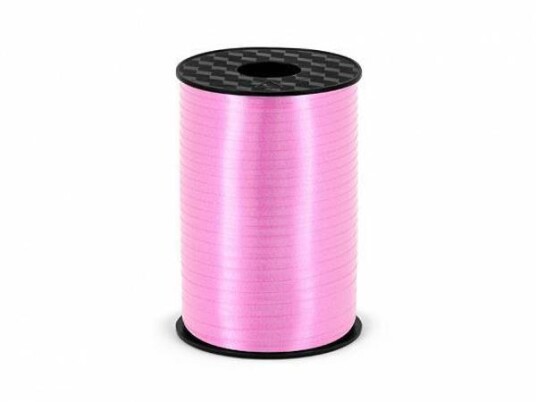 Plastbånd lyserosa 5mm/225m