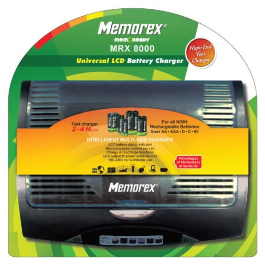 Memorex MRX8000 Batterilader Universal NiMH