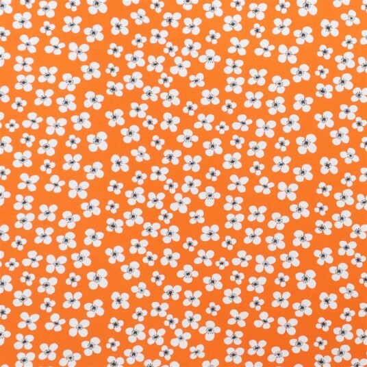 Almedahls Belle Amie stoff oransje oransje-hvit