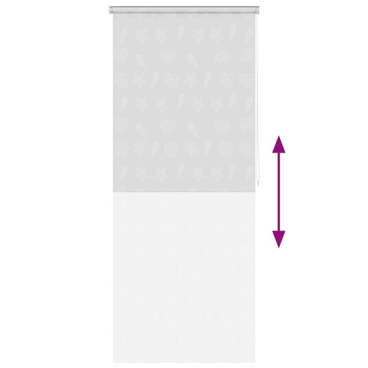 vidaXL Dusjforheng 80x240 cm sjøstjerne