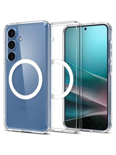 Spigen Ultra Hybrid MagSafe Gjennomsiktig Hvit Mobildeksel til Samsung Galaxy S25+