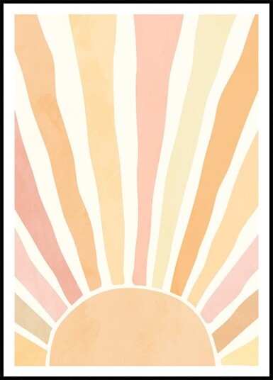 Boho sunrise Poster Plakat / 100x150cm