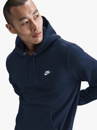 Nike Club Pullover Fleece Hoodie Blå L Nike Club Pullover Fleece Hoodie Blå L