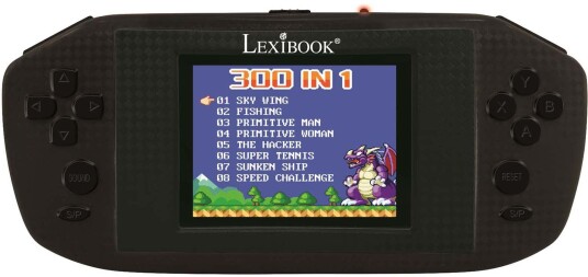 Lexibook Power Arcade 300 Games Spillkonsoll Svart