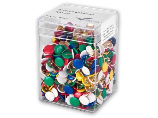 Victory Office Produkt Fargede Pinner 750 Stykker 3751