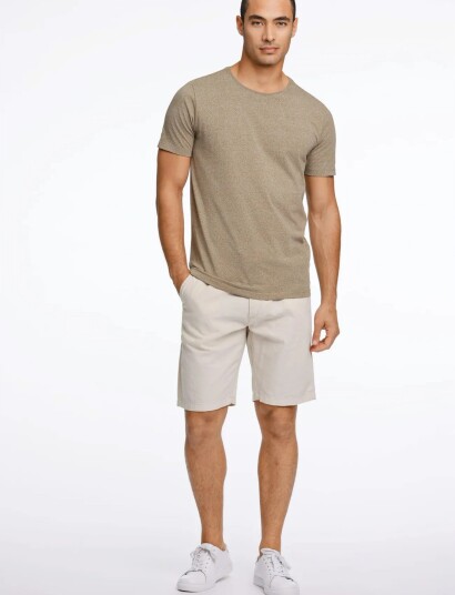 Lindbergh Linen Shorts   Beige   XXL