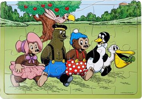 Barbo Toys Rasmus Klump - Wooden puzzles - Friends