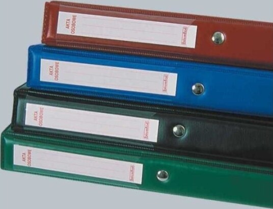 A4 Personmappe Med 2 Ringer 2 Cm Marineblå A4 Personmappe Med 2 Ringer 2 Cm Marineblå